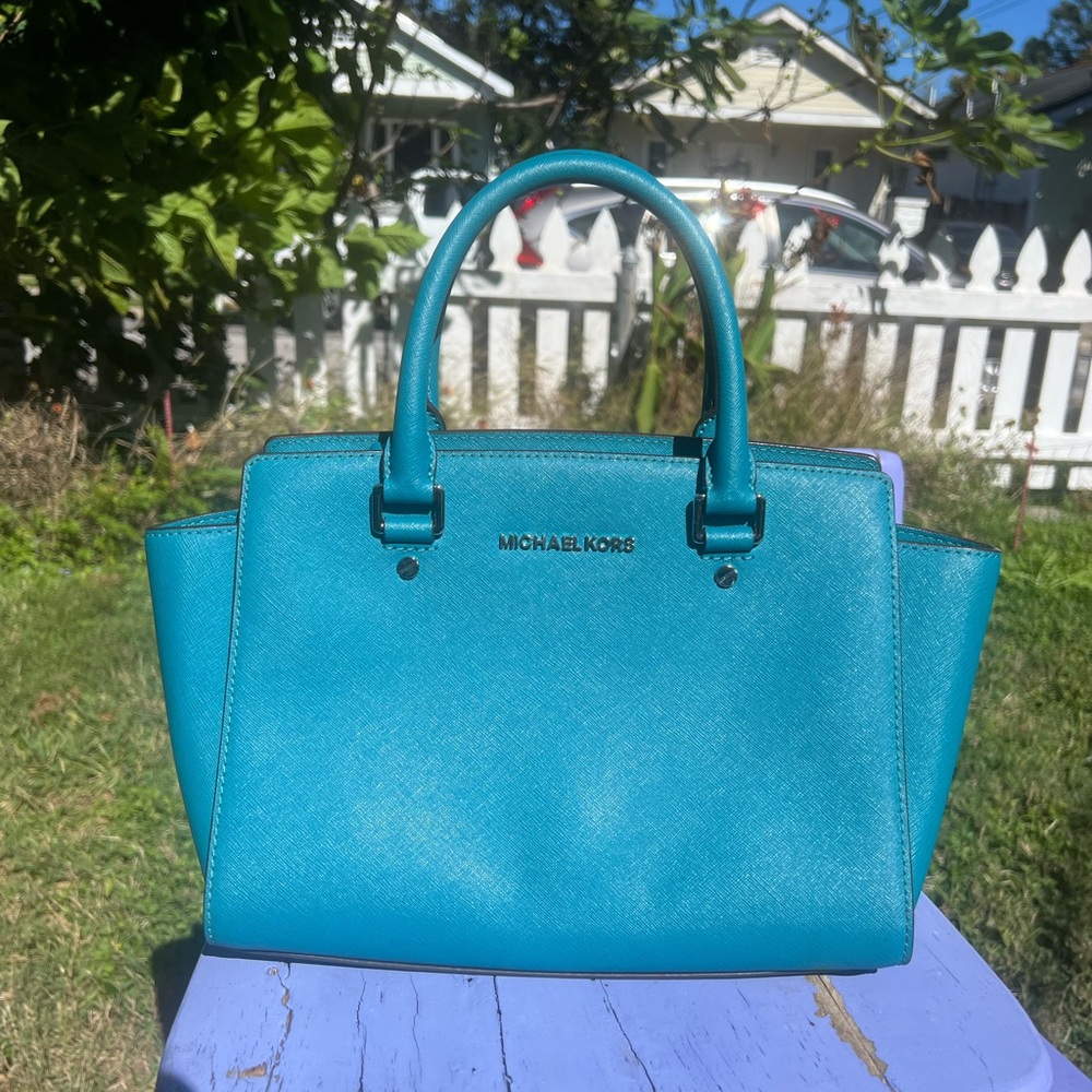 Michael Kors Turquoise (Peacock) Satchel